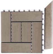 Transition Bar G21 Indian Teak for WPC Tiles, 38.5 x 7.5cm Corner (Right) - WPC Accessory