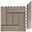 Bar G21 Indian Teak for WPC Tiles, 38.5 x 7.5cm Corner (Right)