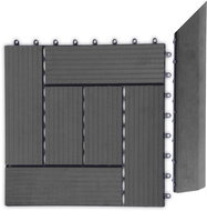 Transition strip G21 Ebony for WPC Tiles, 38.5 x 7.5cm Corner (Right) - WPC Accessory