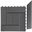 Strip G21 Ebony for WPC Tiles, 38.5 x 7.5cm Corner (Right)