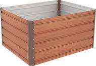 G21 DAISY raised garden bed, sheet metal, brown 100 x 80 x 52 cm - Raised Garden Bed