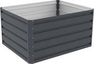 G21 raised garden bed DAISY, sheet metal, anthracite 100 x 80 x 52 cm - Raised Garden Bed