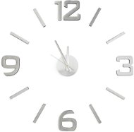 Nástěnné hodiny Classic Style, nalepovací, stříbrné - Nástěnné hodiny