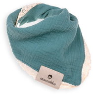 Maceshka Nature single bib with decorative edge Eucalyptus, lace - Bib