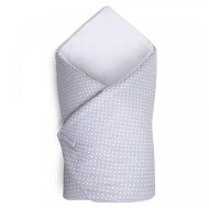 Maceshka Wrap basic white, polka dot in grey - Swaddle Blanket