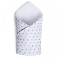 Maceshka Wrap basic white, grey stars - Swaddle Blanket