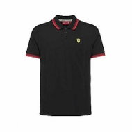 SCUDERIA FERRARI|Ferrari men's collar polo shirt black||M - T-Shirt