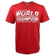 MICHAEL SCHUMACHER|MS men's t-shirt red. Cham||L - T-Shirt