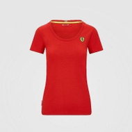 SCUDERIA FERRARI|Ferrari ladies T-shirt small emblem Red||L - T-Shirt