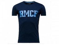 FOTBAL|Modré tričko s modrým nápisem ||M - Tričko