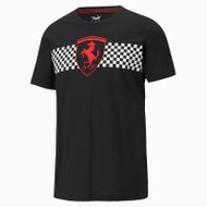 SCUDERIA FERRARI|Ferrari T-shirt Checkered Flag black||M - T-Shirt