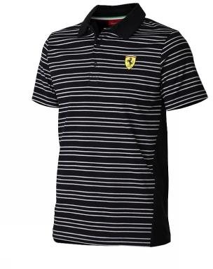 SCUDERIA FERRARI|Men's polo with stripes||S - T-Shirt - Main image