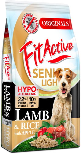 FITACTIVE Senior Hypoallergenic Wheat-Free Lamb 12kg - Dog Kibble - Main image