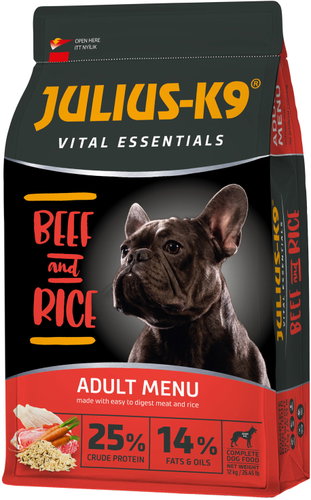 JULIUS-K9 Adult Beef & Rice 12kg - Dog Kibble - Main image