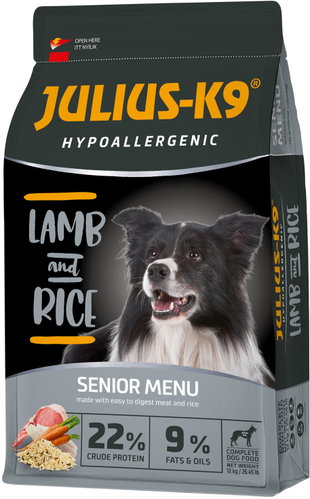 JULIUS K-9 Senior/Light Hypoallergenic Lamb & Rice 12kg - Dog Kibble - Main image