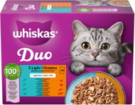 WHISKAS Duo Land & Sea Selection in Jelly 12×85g - Cat Food Pouch