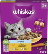 Whiskas Sterile Dry Food for Sterilised Cats with Chicken 800g - Cat Kibble