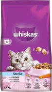 Whiskas Sterile Dry Cat Food with Salmon for Adult Neutered Cats 1.4kg - Cat Kibble
