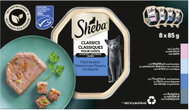 Sheba Classics lazac pástétom felnőtt macskáknak alumínium tálkában 8 × 85 g - Alutasakos macskaeledel
