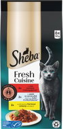 Sheba Fresh Cuisine Taste of Paris Wet Food for Adult Cats Mixed Selection in Gravy 6×50g - Cat Food Pouch