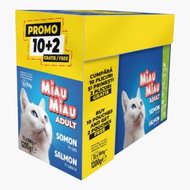 Miau Miau salmon pouches, 12 × 100 g - Cat Food Pouch