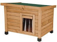 Kerbl Dřevěná bouda pro kočky Rustica, 57 × 45 × 43 cm - Pelíšek