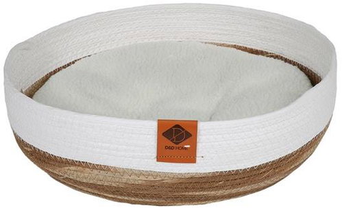 EBI D&D HOME Ryan basket made of thick paper rope for cats M, 38 × 38 × 12 cm - Pet Bed - Main image
