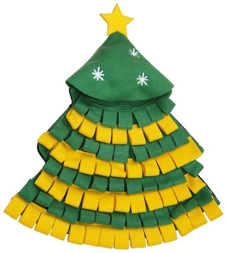 Sniffing rug in the shape of a Christmas tree, with anti-slip 62 cm - Snuffle Mat - Main image