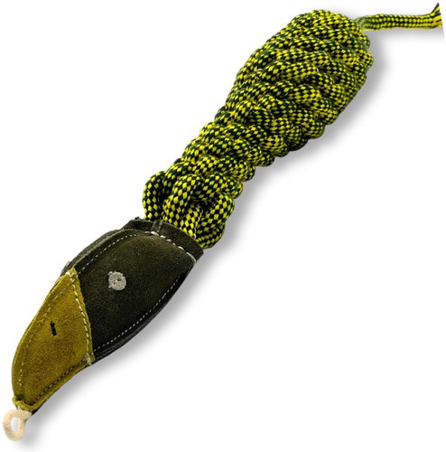 PafDog Sup Joe made of leather and cotton ropes, with sound 46 cm - Dog Toy - Main image