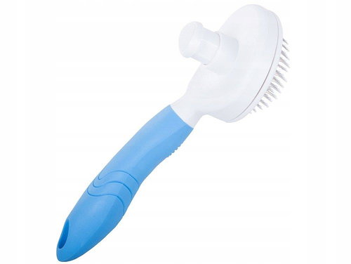 Verk 19337 Self-cleaning brush for dogs and cats XL, 18 cm, blue - Dog Brush - Main image
