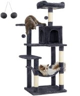 FEANDREA Škrabadlo pro kočky 143 cm vícepatrové tmavě šedé - Cat Scratcher