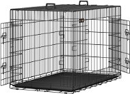 Dog Cage Feandrea Klec pro psa, 2 dvěře, kovová, černá 122 × 74 × 80 cm - Klec pro psa