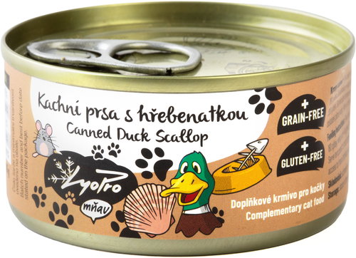 Lyopro Duck breast with scallop 85 g - Canned Food for Cats - Main image