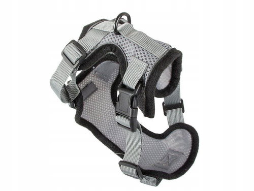 Verk 19343 Harness for dog with leash size. L grey - Harness - Main image