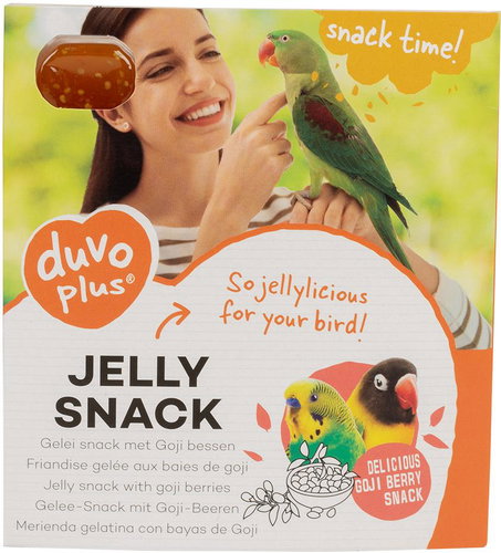 DUVO+ Jelly snack for parrots, jelly treats with goji berries 12 × 5 g - Birds Treats - Main image