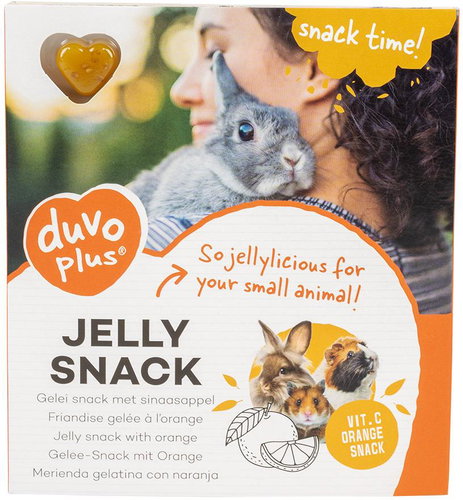 DUVO+ Jelly snack for rodents, jelly treats with orange and vitamin C 12 × 1,2 g - Treats for Rodents - Main image
