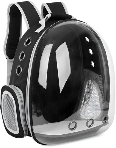 Pronett XJ5211 Transport backpack for dogs and cats, black - Dog Carrier Backpack - Main image