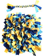 AFF 3565 Sniffer rug XL 40 × 40 cm with toy blue-yellow - Snuffle Mat