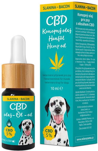 Green Earth CBD drops for dogs 5% bacon, 10 ml - Food Supplement for Dogs - Main image