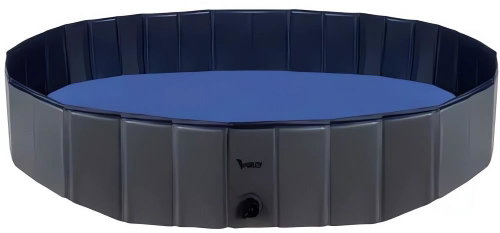Purlov 23832 Folding pool for dogs 160 × 30 cm, blue-grey - Dog Pool - Main image