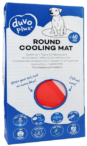 DUVO+ Round cooling pad for dogs 60 × 60 × 0,8 cm mix colours - Dog Cooling Pad - Main image