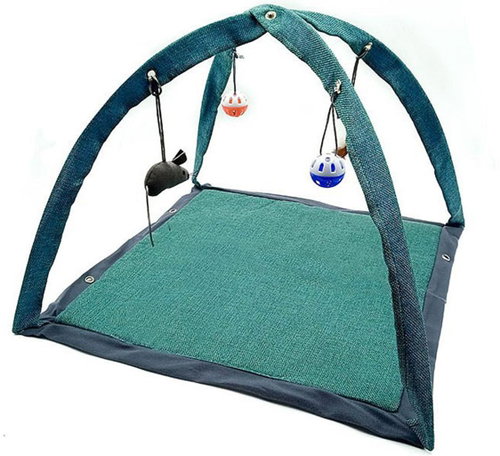 4cats Playing and clinking mat for cats green - Pet Bed - Main image