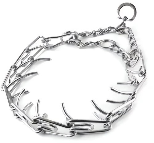 Pronett XJ4904 Training collar metal barbed 45 cm - Dog Collar - Main image