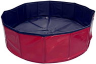 MDS Folding pool for dogs 80 × 20 cm, blue-red - Dog Pool