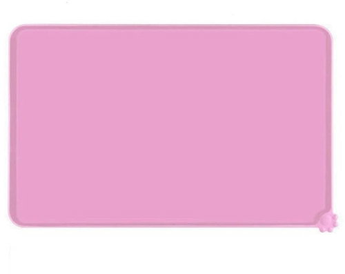 MDS Silicone pet bowl mat 47 × 29 cm pink - Pet Bowl Placemat - Main image