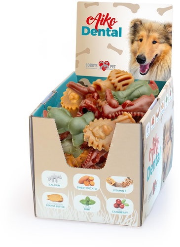 COBBYS PET Aiko Dental Little Zoo 6 - 7 cm / 25 g random selection - Dog Treats - Main image