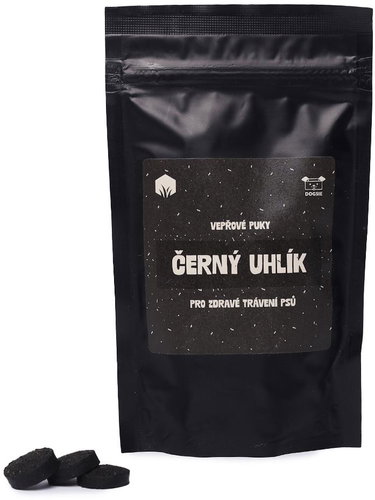 Dogsie Black carbon pork buds with live carbon 100 g - Dog Treats - Main image