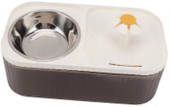 Verk 19451 Double cat bowl with fountain white - Cat Bowl