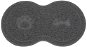 Purlov 24088 Podložka pod misku pro domácí mazlíčky 45 × 26 cm, šedá - Pet Bowl Placemat