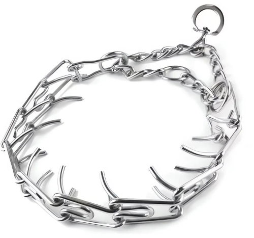 Pronett XJ4906 Training collar metal barbed 55 cm - Collar - Main image